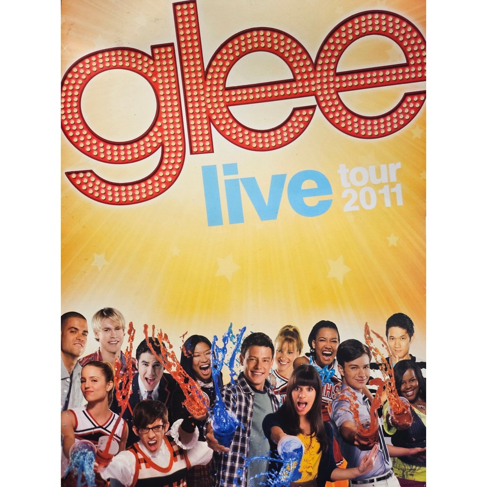Glee Live Tour 2011 Official Souvenir Program Book Cast Photos Memorabilia